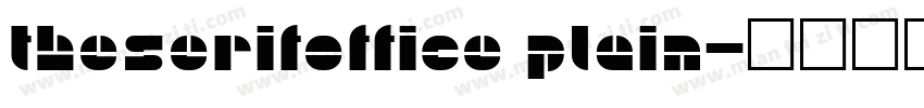 TheSerifOffice Plain字体转换